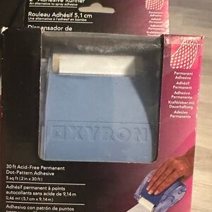 New Xyron Blue Adhesive Runner 2” Crafts Scrapbook 30ft Acid-free
